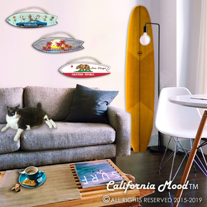SAN DIEGO, WOOD SURFBOARD WALL HANGINGS, MAGNETS AND KEY-CHAINS PRICED FROM: