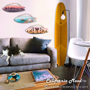 VENICE BEACH, WOOD SURFBOARD WALL HANGINGS, MAGNETS AND KEY-CHAINS PRICED FROM: