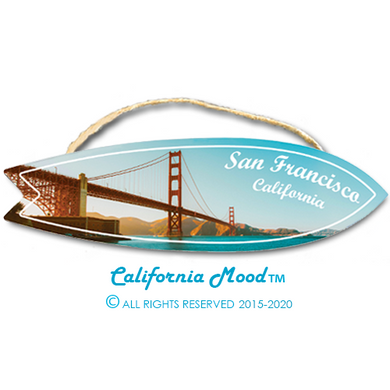 SAN FRANCISCO, WOOD SURFBOARD WALL HANGINGS, MAGNETS AND KEY-CHAINS PRICED FROM: