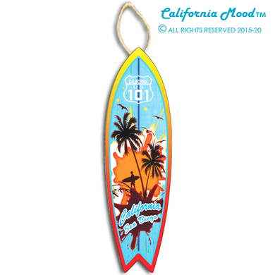 SAN DIEGO, WOOD SURFBOARD WALL HANGINGS, MAGNETS AND KEY-CHAINS PRICED FROM: