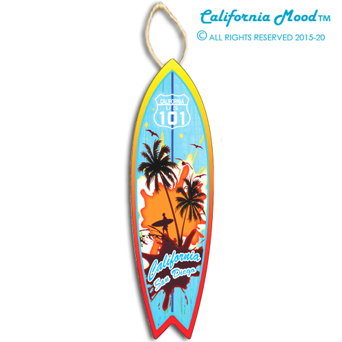 SAN DIEGO, WOOD SURFBOARD WALL HANGINGS, MAGNETS AND KEY-CHAINS PRICED FROM: