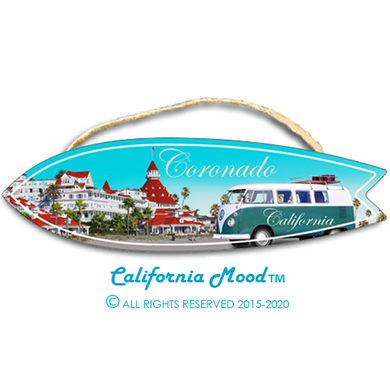 CORONADO, WOOD SURFBOARD WALL HANGINGS, MAGNETS AND KEY-CHAINS PRICED FROM:
