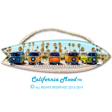 HUNTINGTON BEACH, WOOD SURFBOARD WALL HANGINGS, MAGNETS AND KEY-CHAINS PRICED FROM: