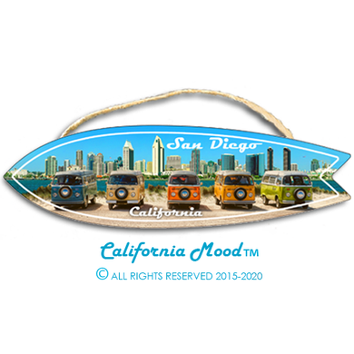 SAN DIEGO, WOOD SURFBOARD WALL HANGINGS, MAGNETS AND KEY-CHAINS PRICED FROM: