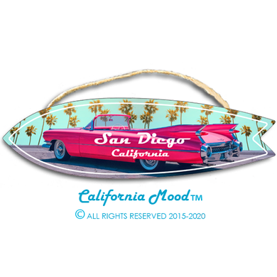 SAN DIEGO, WOOD SURFBOARD WALL HANGINGS, MAGNETS AND KEY-CHAINS PRICED FROM: