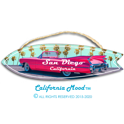 SAN DIEGO, WOOD SURFBOARD WALL HANGINGS, MAGNETS AND KEY-CHAINS PRICED FROM: