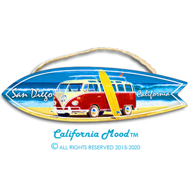 SAN DIEGO, WOOD SURFBOARD WALL HANGINGS, MAGNETS AND KEY-CHAINSPRICED FROM: