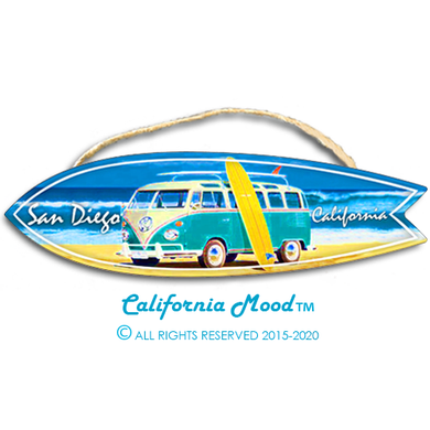 SAN DIEGO, WOOD SURFBOARD WALL HANGINGS, MAGNETS AND KEY-CHAINS PRICED FROM: