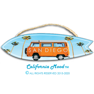 SAN DIEGO, WOOD SURFBOARD WALL HANGINGS, MAGNETS AND KEY-CHAINS PRICED FROM: