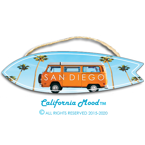SAN DIEGO, WOOD SURFBOARD WALL HANGINGS, MAGNETS AND KEY-CHAINS PRICED FROM: