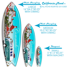 Load image into Gallery viewer, CORONADO, WOOD SURFBOARD WALL HANGINGS, MAGNETS AND KEY-CHAINS PRICED FROM: