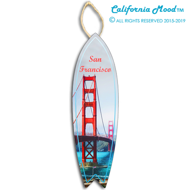 SAN FRANCISCO, WOOD SURFBOARD WALL HANGINGS, MAGNETS AND KEY-CHAINS PRICED FROM: