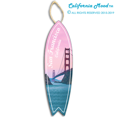 SAN FRANCISCO, WOOD SURFBOARD WALL HANGINGS, MAGNETS AND KEY-CHAINS PRICED FROM: