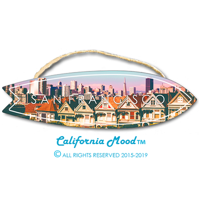 SAN FRANCISCO, WOOD SURFBOARD WALL HANGINGS AND MAGNETS PRICED FROM: