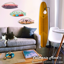 Load image into Gallery viewer, SAN DIEGO, WOOD SURFBOARD WALL HANGINGS AND MAGNETS PRICED FROM: