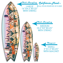 Load image into Gallery viewer, SAN FRANCISCO, WOOD SURFBOARD WALL HANGINGS AND MAGNETS PRICED FROM: