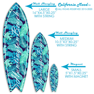 HUNTINGTON BEACH, WOOD SURFBOARD WALL HANGINGS, MAGNETS AND KEY-CHAINS PRICED FROM: