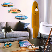 Load image into Gallery viewer, SAN FRANCISCO, WOOD SURFBOARD WALL HANGINGS, MAGNETS AND KEY-CHAINS PRICED FROM: