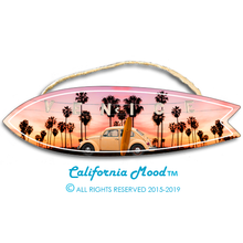 Load image into Gallery viewer, VENICE BEACH, WOOD SURFBOARD WALL HANGINGS, MAGNETS AND KEY-CHAINS PRICED FROM: