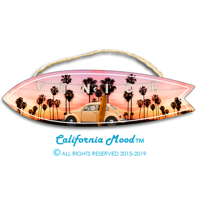 VENICE BEACH, WOOD SURFBOARD WALL HANGINGS, MAGNETS AND KEY-CHAINS PRICED FROM: