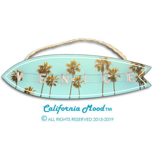 VENICE BEACH, WOOD SURFBOARD WALL HANGINGS, MAGNETS AND KEY-CHAINS PRICED FROM: