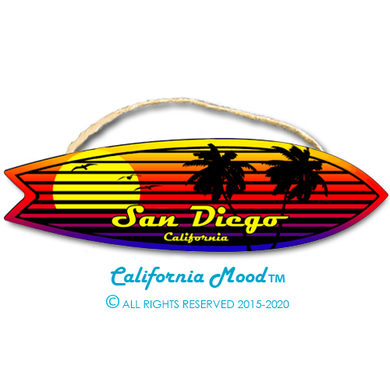 SAN DIEGO, WOOD SURFBOARD WALL HANGINGS, MAGNETS AND KEY-CHAINS PRICED FROM: