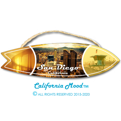 SAN DIEGO, WOOD SURFBOARD WALL HANGINGS AND MAGNETS PRICED FROM: