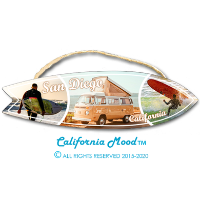 SAN DIEGO, WOOD SURFBOARD WALL HANGINGS, MAGNETS AND KEY-CHAINS PRICED FROM: