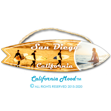 SAN DIEGO, WOOD SURFBOARD WALL HANGINGS, MAGNETS AND KEY-CHAINS PRICED FROM: